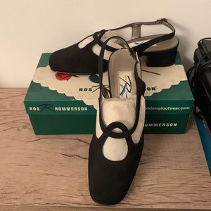 Ros Hommerson pixie low black micro heel size 8.5 Wide